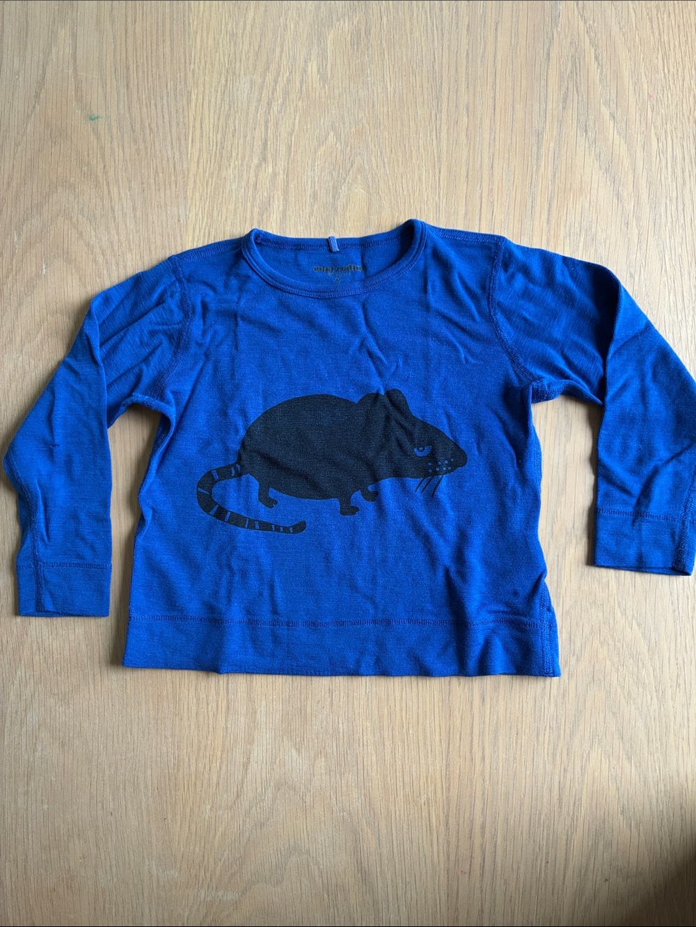 Mini Rodini Merino Wool long sleeve RAT tee 🐁